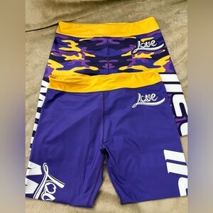 2- Minnesota Vikings Xlusion Womens Purple & Gold XL Leggings Tights